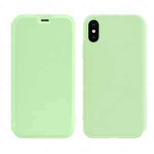 Θήκη Hoco Colorful Series Liquid Silicone για Apple iPhone XS Max Πράσινο 6931474719768